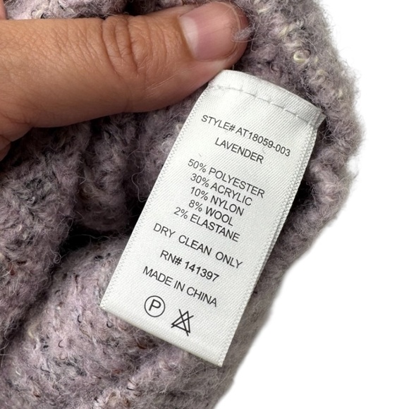 ASTR The Label Lavender Cold Shoulder Sweater - Picture 7 of 13